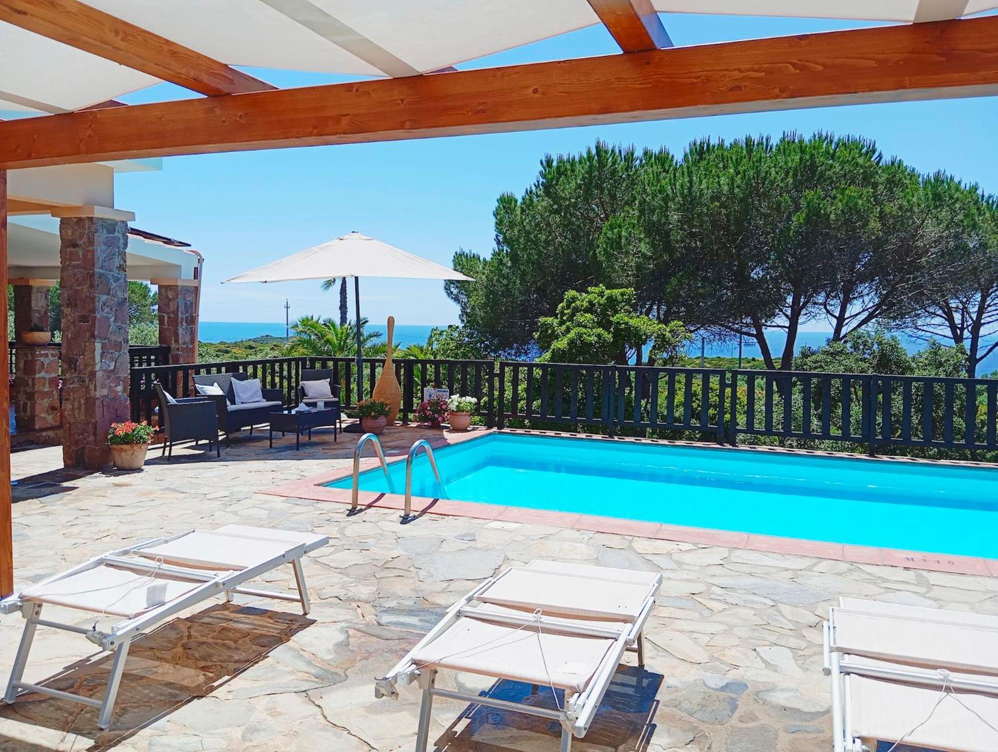 Alghero Villa Barranch With Sea View Swimming Pool For 6 People Ngoại thất bức ảnh
